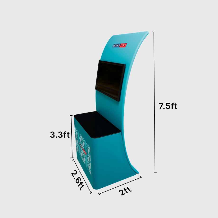 Pantalla de mesa con monitor integrado