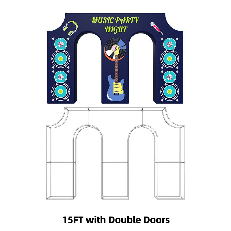 3D Fabric Triumphal Arch Backdrop