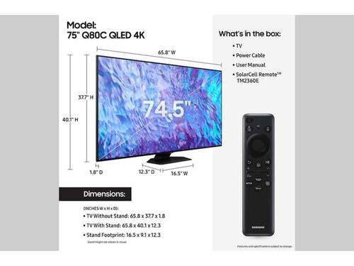 Televisor Samsung de 75''