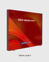 Pared multimedia de tela SEG - 2,4 m x 2,4 m