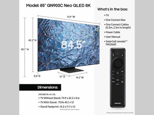 Televisor Samsung de 85''