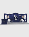 20x10 Round Top with Inclined Straight Exhibition Kit - Backdropsource