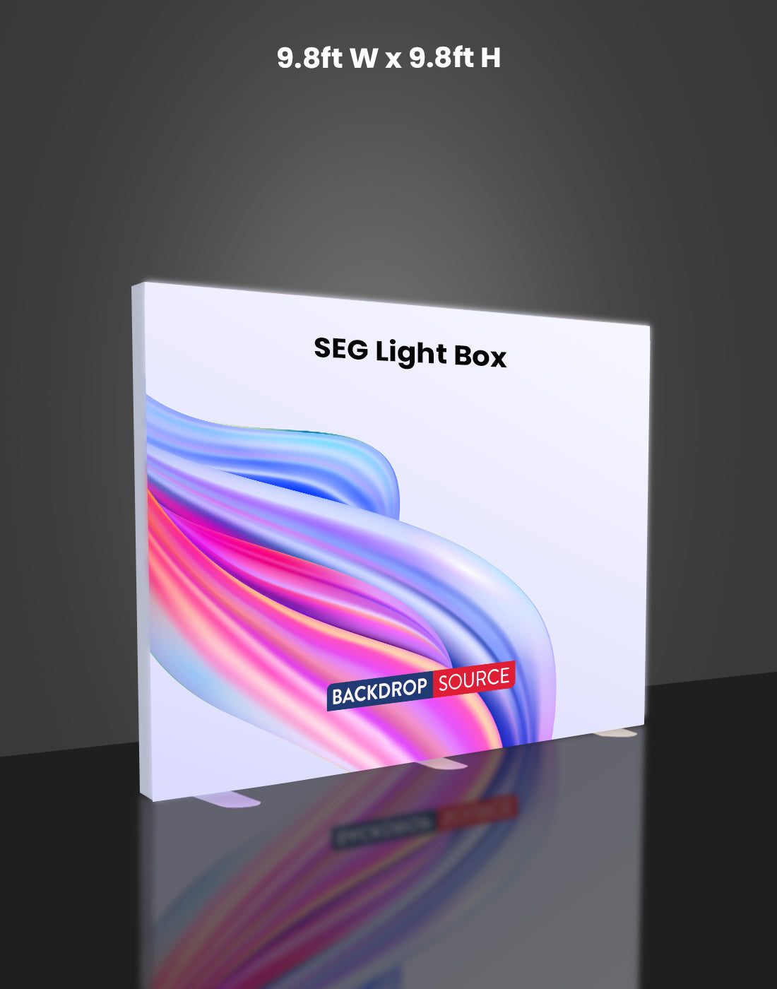 Exhibición de caja de luz LED de tela sin marco SEG