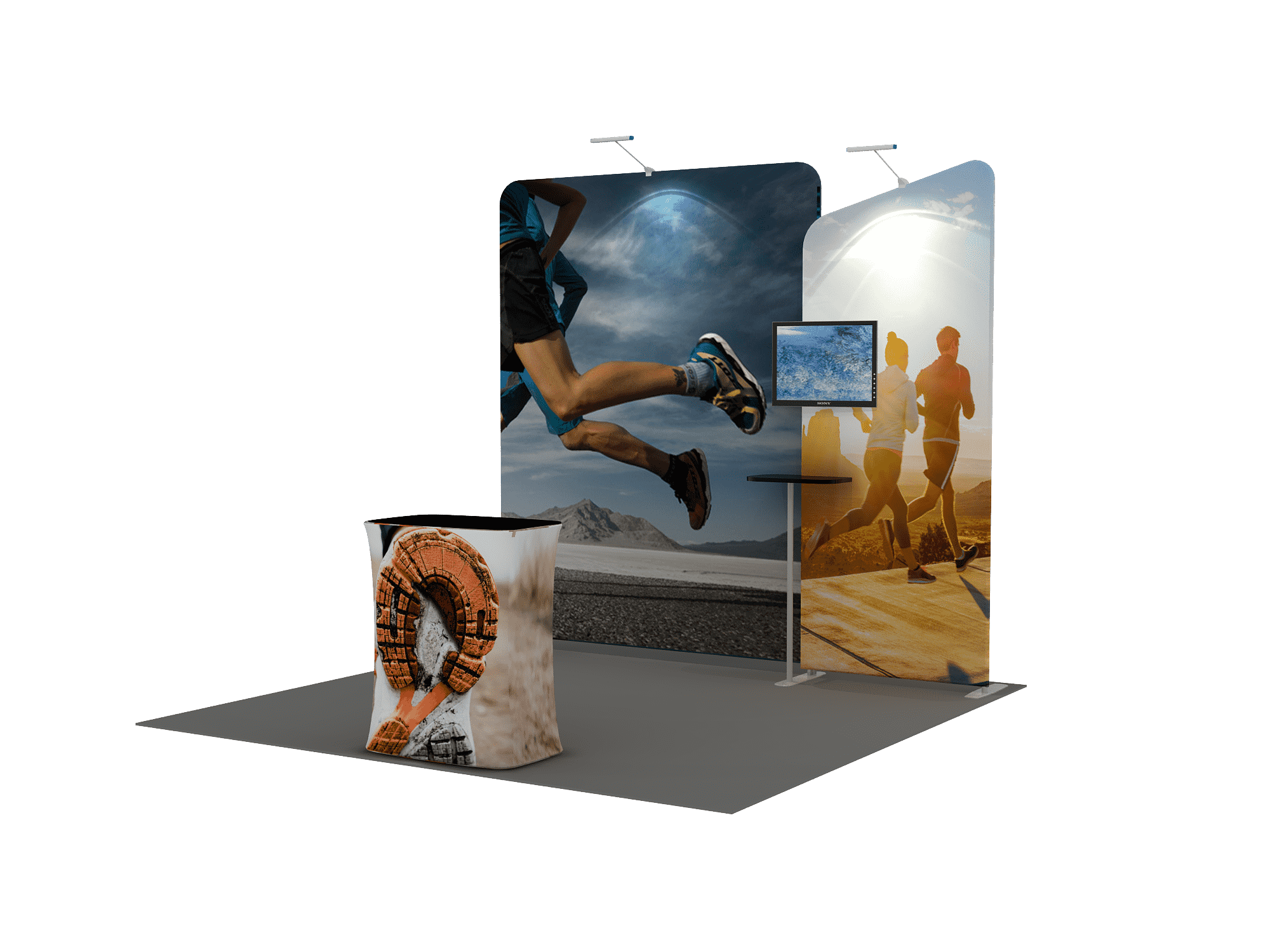 Portable Exhibit Display 10ft - Model 3 - Backdropsource
