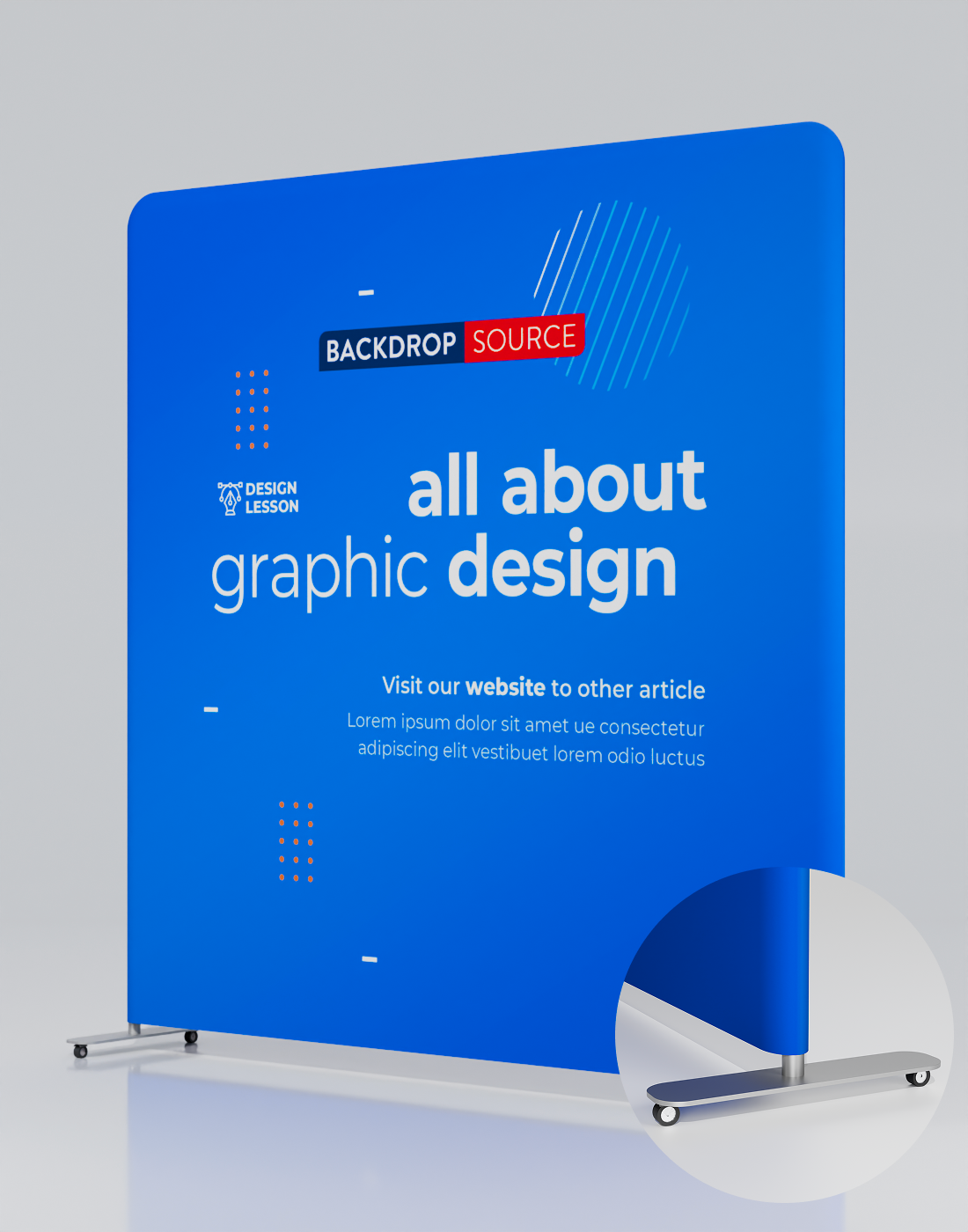 Muro multimedia con accesorios