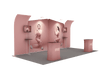 Portable Exhibit Display 20ft - Model 3 - Backdropsource