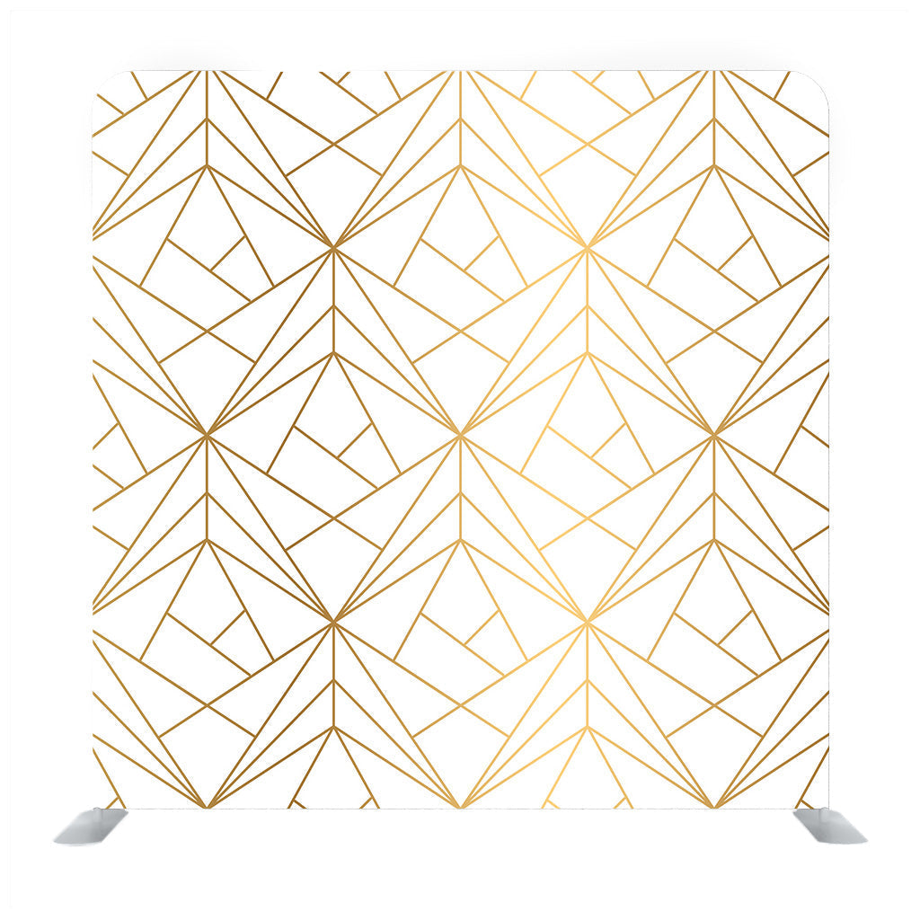 Abstract Light Three-Dimensional Background Of A Set Of Triangular Elements Of Parametric Variable Height And Shape With Metallic Shiny Edges. Media Wall - Backdropsource