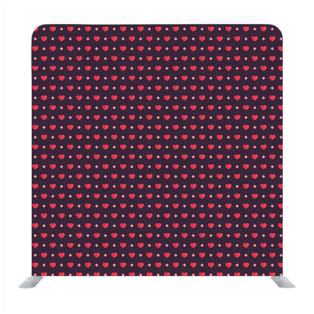Abstract Multicoloured valentine heart pattern on indigo Backdrop - Backdropsource