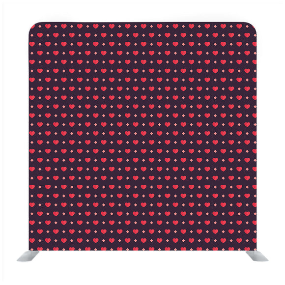 Abstract Multicoloured valentine heart pattern on indigo Backdrop - Backdropsource