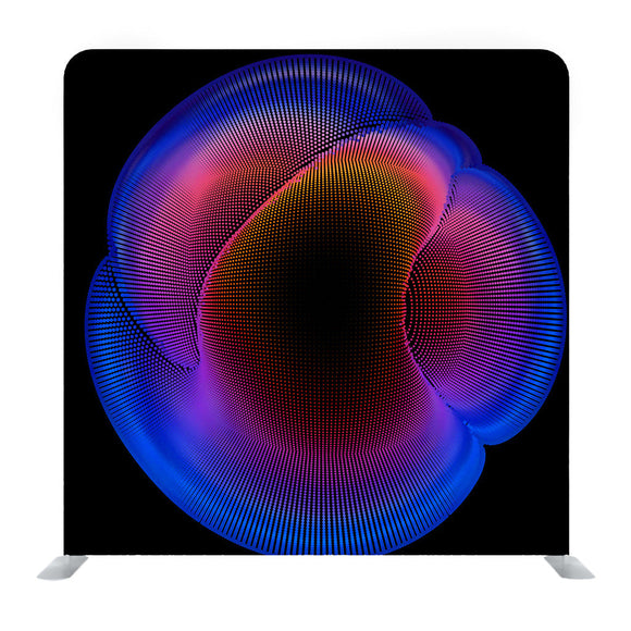 Abstract Vector Colorful Mesh on Dark Media Wall - Backdropsource