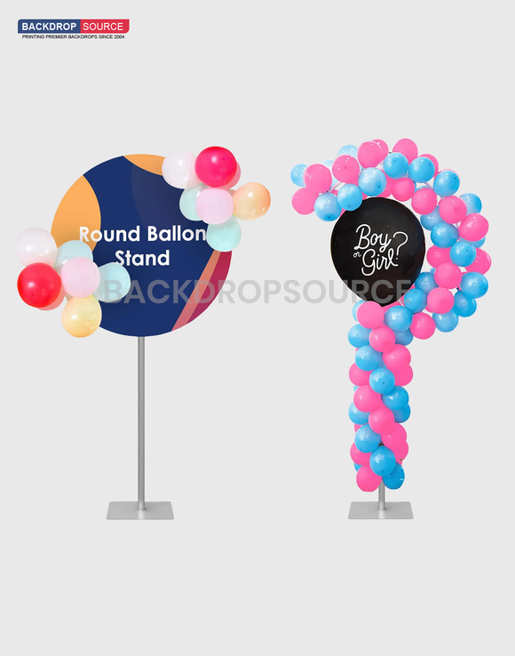 Soporte para globos de aluminio / Soporte para globos con forma de signo de interrogación