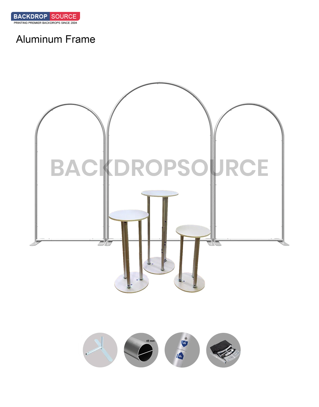 Conjuntos de fiesta de arco con pedestal - Modelo 1
