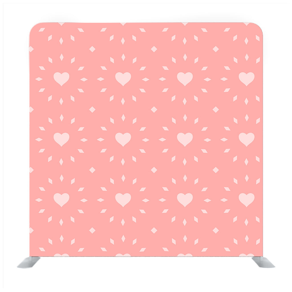 Baby pink heart pattern with pink backdrop - Backdropsource