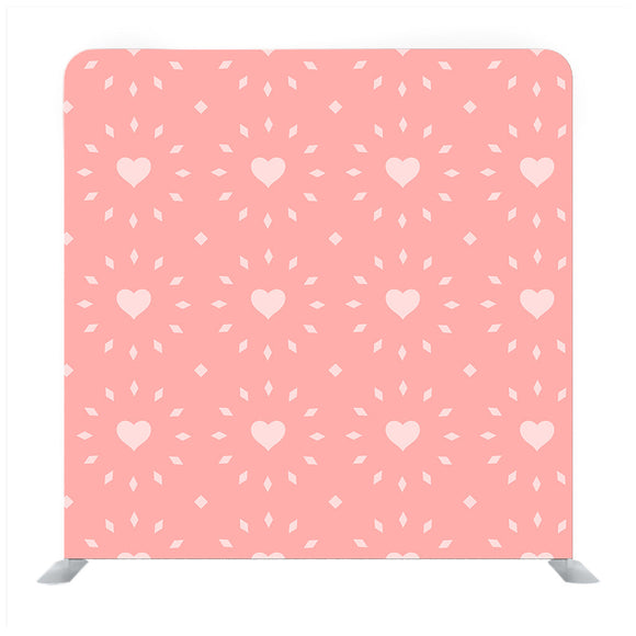 Baby pink heart pattern with pink backdrop - Backdropsource