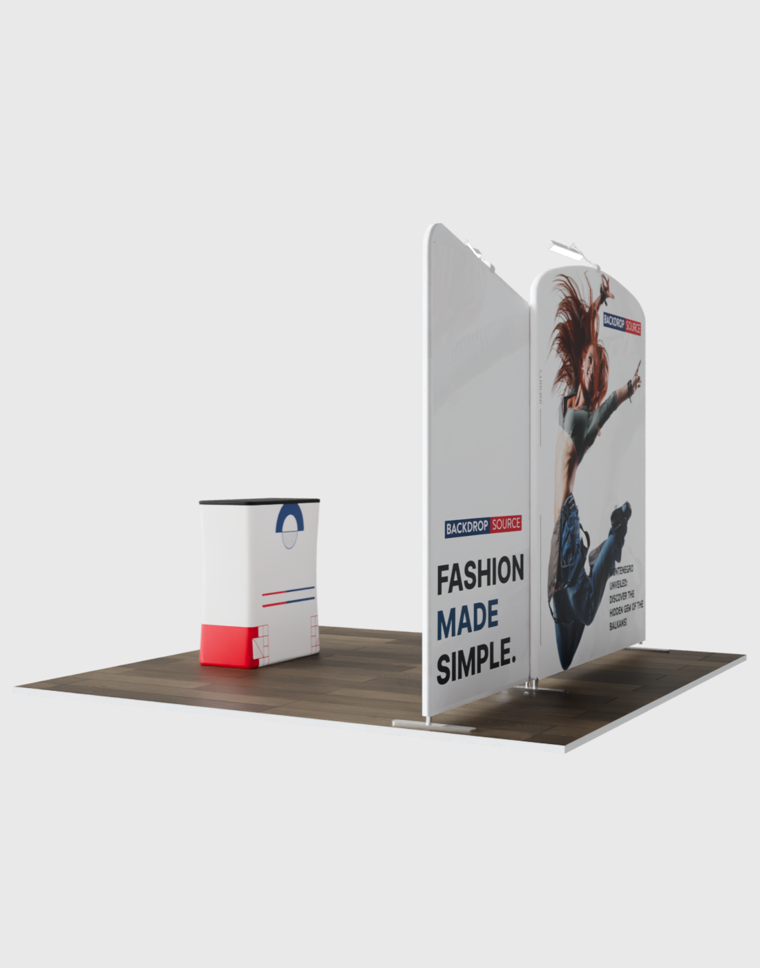 Portable Exhibit Display 10ft x 10ft - Model 5