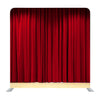 Background With Red Velvet Curtain Background Media Wall - Backdropsource