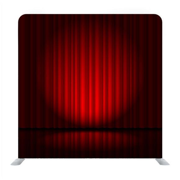 Background With Red Velvet Curtain And Spotlight Media Wall - Backdropsource