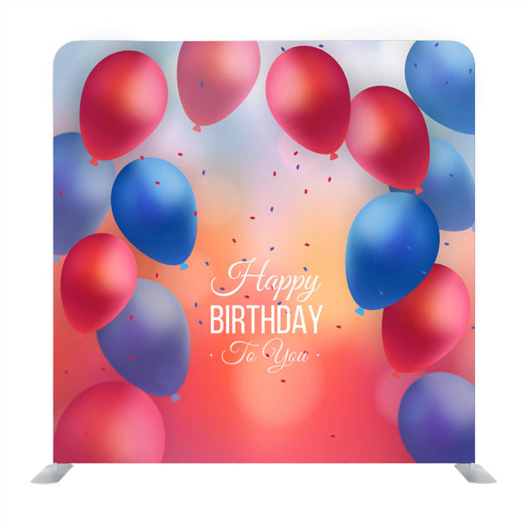 Balloons on a Red Background Media Wall - Backdropsource
