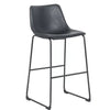 Taburete de bar de material Valvet negro
