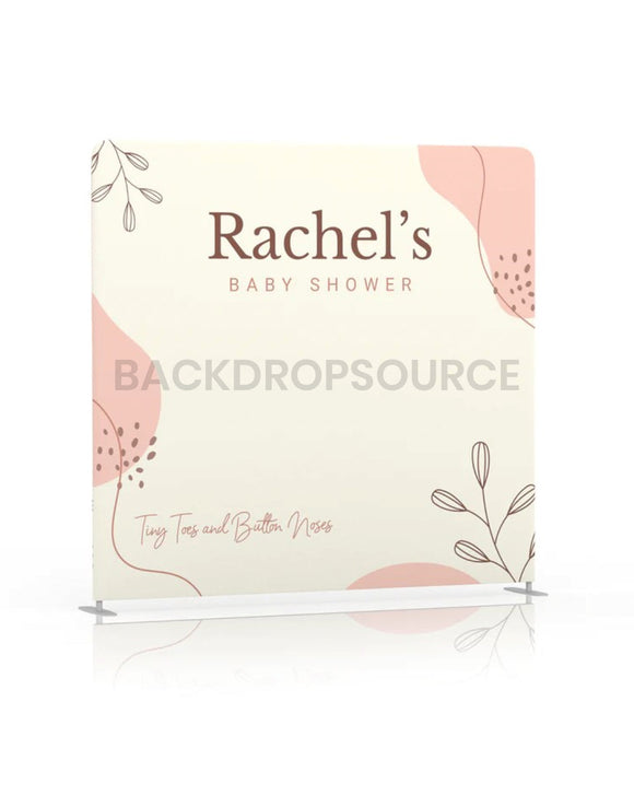 Fondo para baby shower en tonos neutros suaves