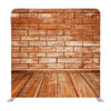 Bricks Wall and Wood Floor Media Wall - Backdropsource