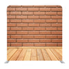 Brown Bricks Wall And Wooden Floor Media Wall - Backdropsource