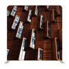 Brown wooden window Media  wall - Backdropsource
