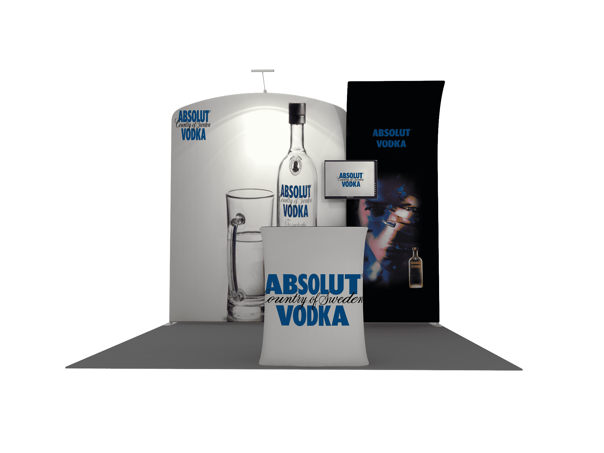 Portable Exhibit Display 10ft - Model 8 - Backdropsource