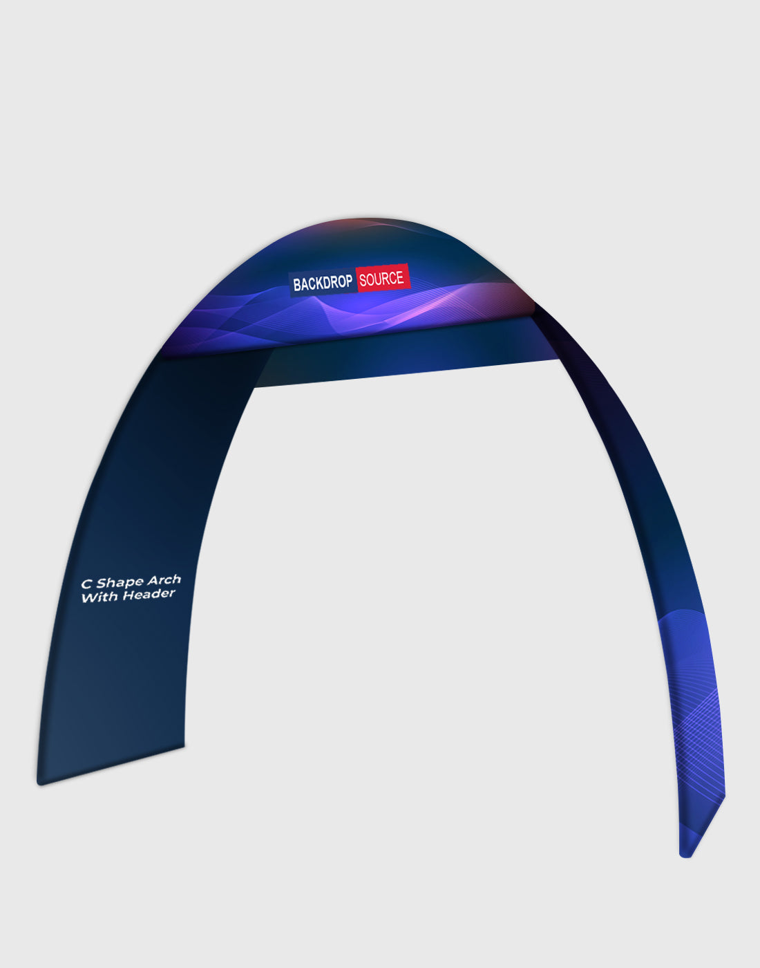 20ft C-Shaped Tension Fabric Arch Display