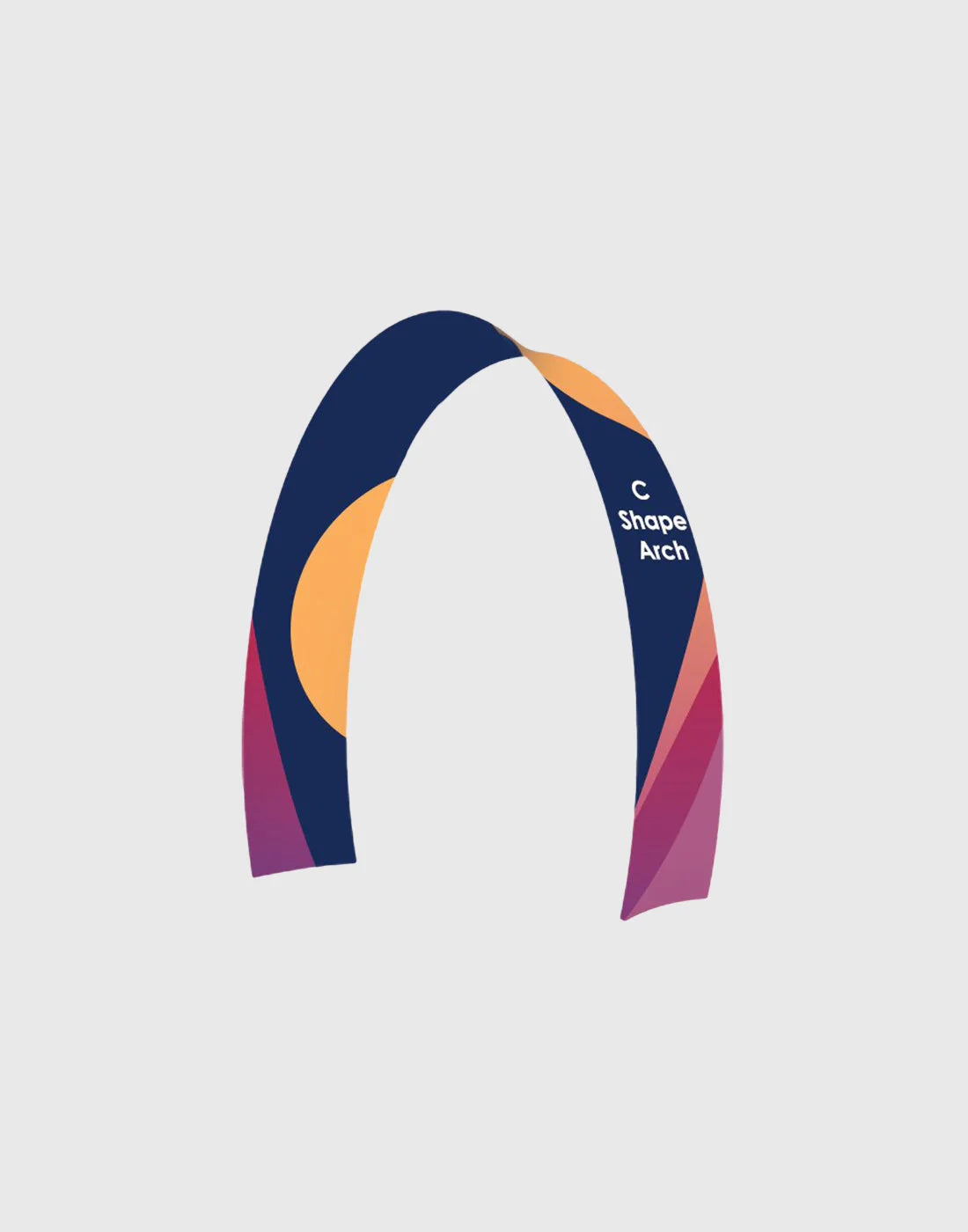 10ft C-Shaped Fabric Arch Display