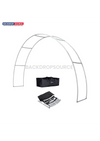 Expositor de arco de tela tensada en forma de C de 3 m
