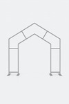 Peaked Arch Fabric Display for Events