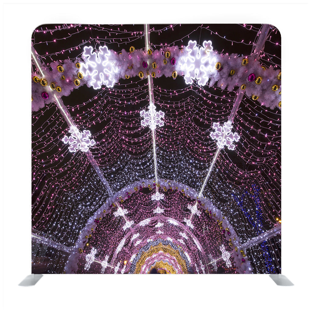 Christmas Lighting Decoration Media Wall - Backdropsource