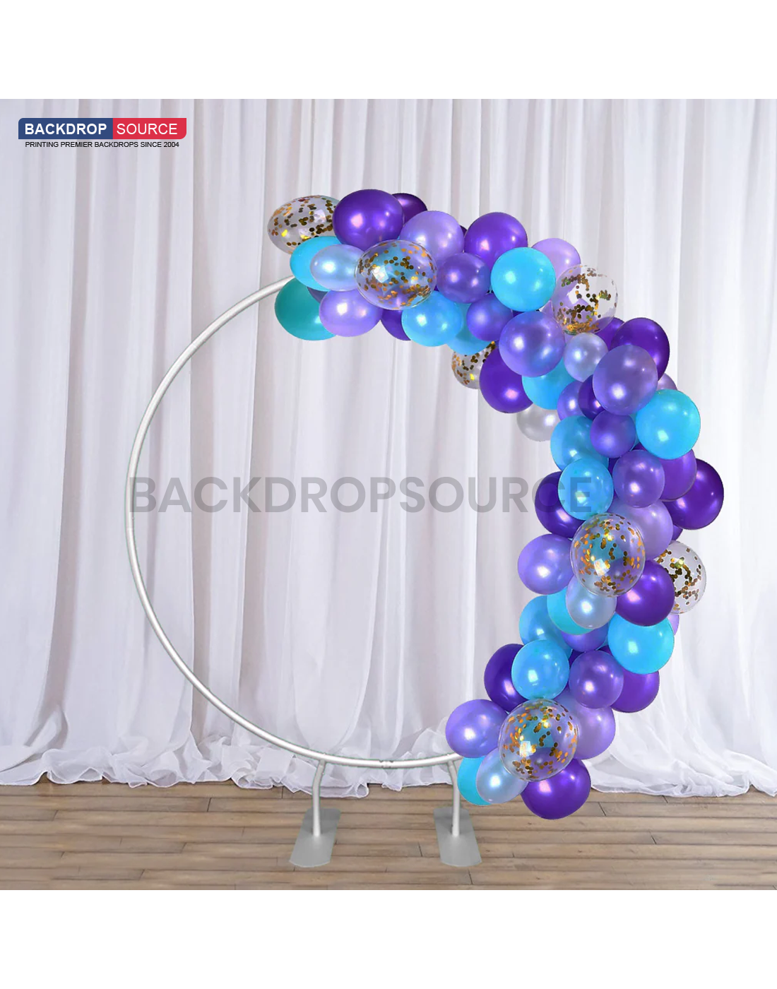 Soporte de fondo circular (diámetro de 79 pulgadas) para decoraciones de bodas y fiestas de cumpleaños