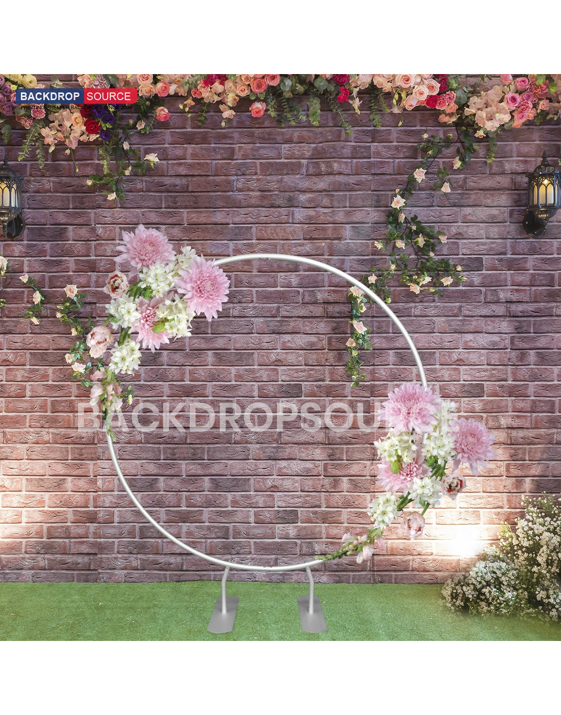 Soporte de fondo circular (diámetro de 79 pulgadas) para decoraciones de bodas y fiestas de cumpleaños