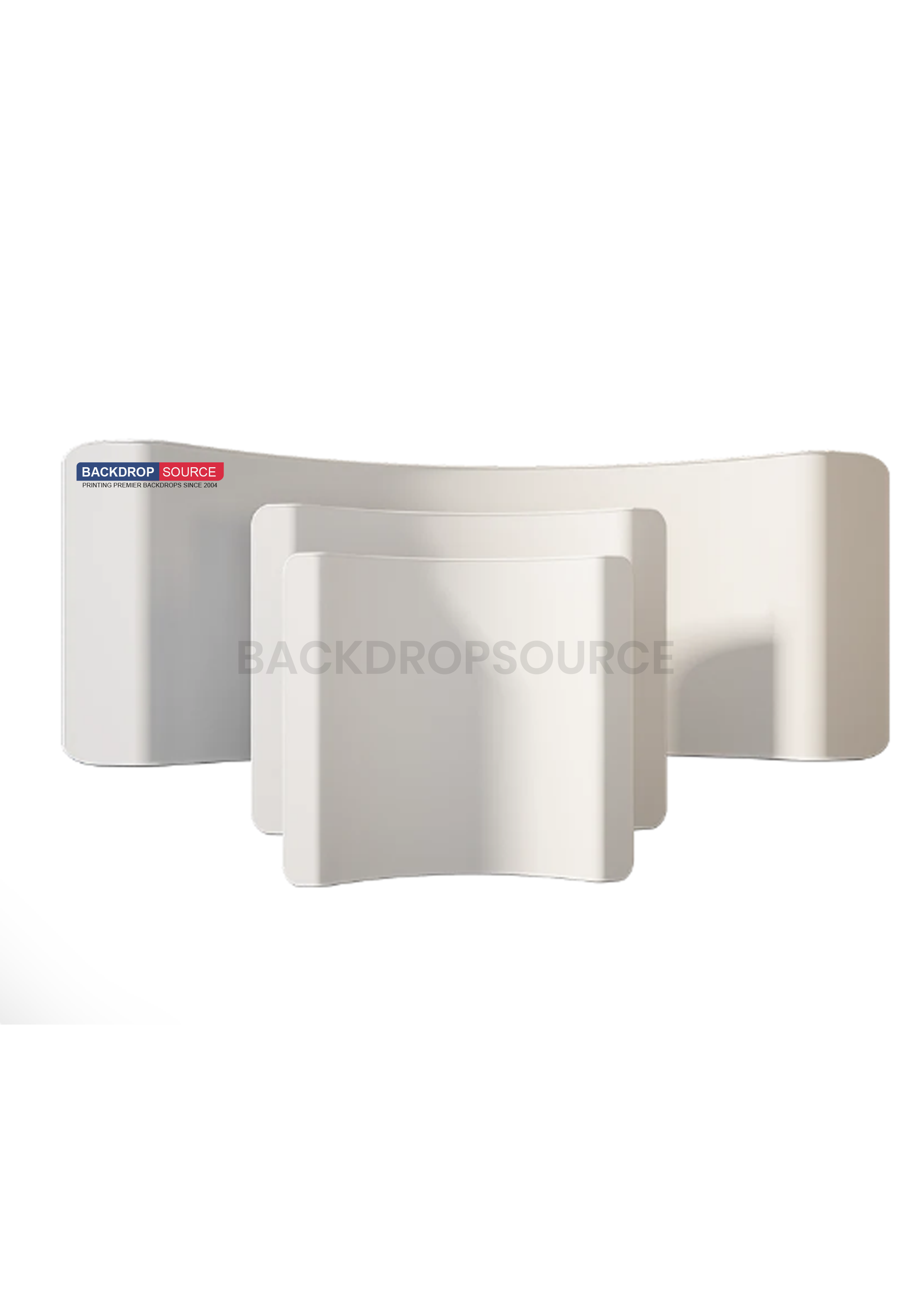 Curved Tension Fabric Portable Media Wall