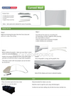 Curved Tension Fabric Portable Media Wall