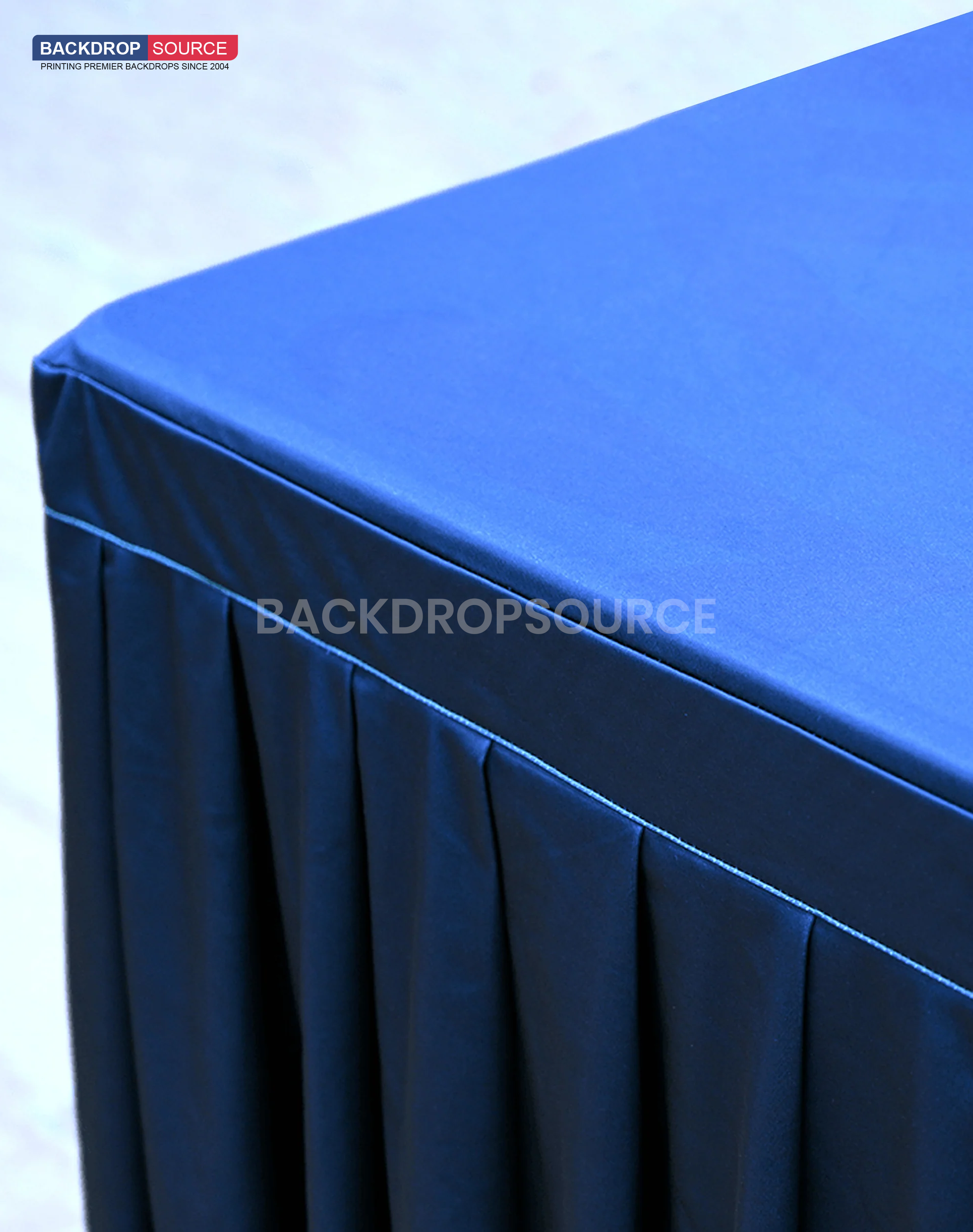 Faldas de mesa personalizadas con parte superior