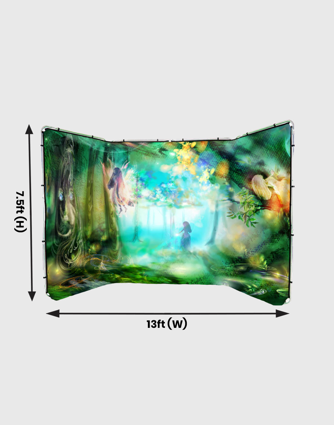Fondo panorámico de diseño personalizado de 4 m de ancho