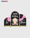 Conjuntos de medios de comunicación temáticos de diseño personalizado para cumpleaños, eventos y bodas - Modelo 2