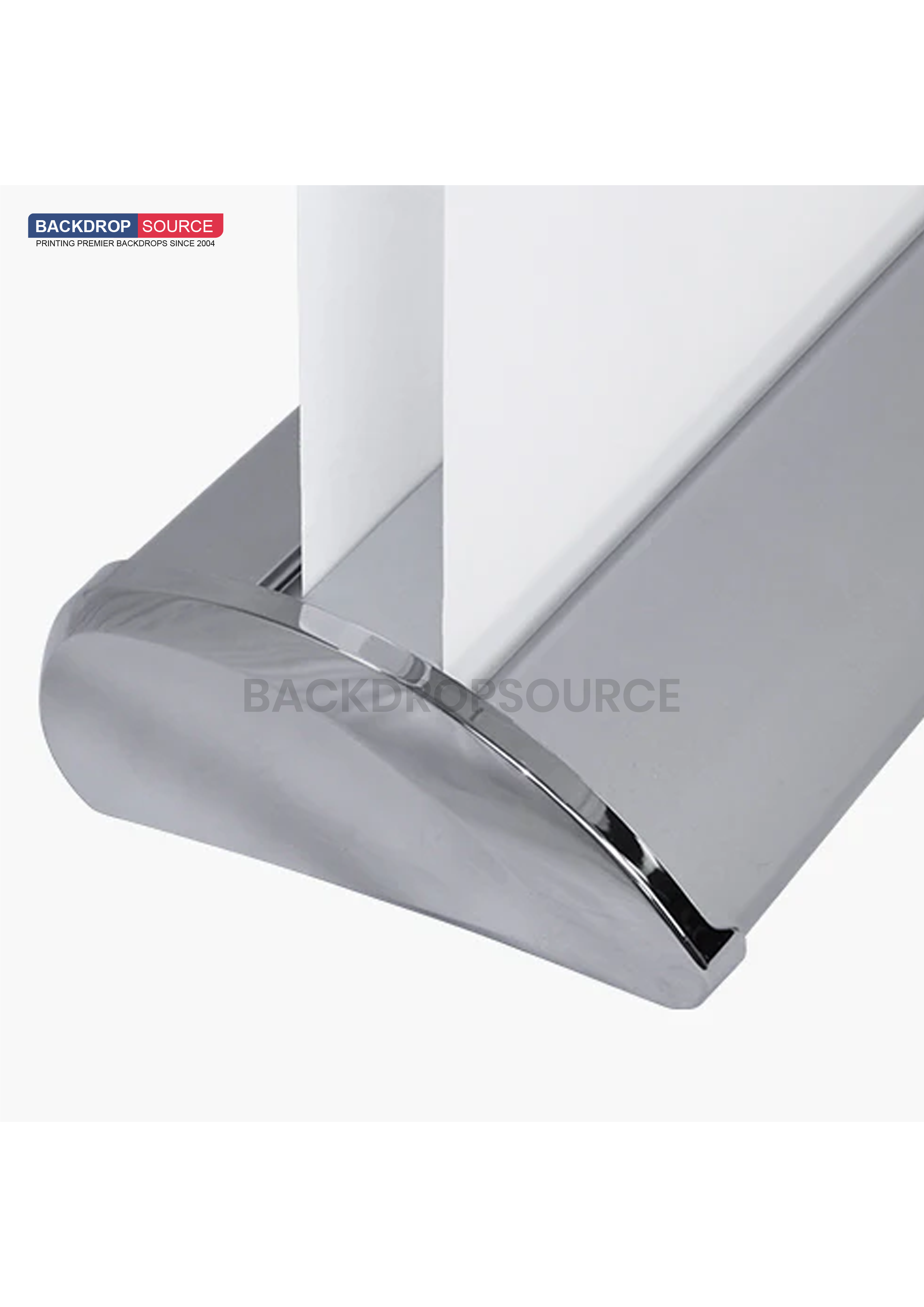 Banner enrollable de base ancha de doble cara