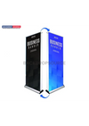 Banner enrollable de base ancha de doble cara