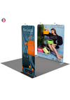 EZ Exhibit Essentials: 10x10 Booth Kit with Backwall and Banner Stand