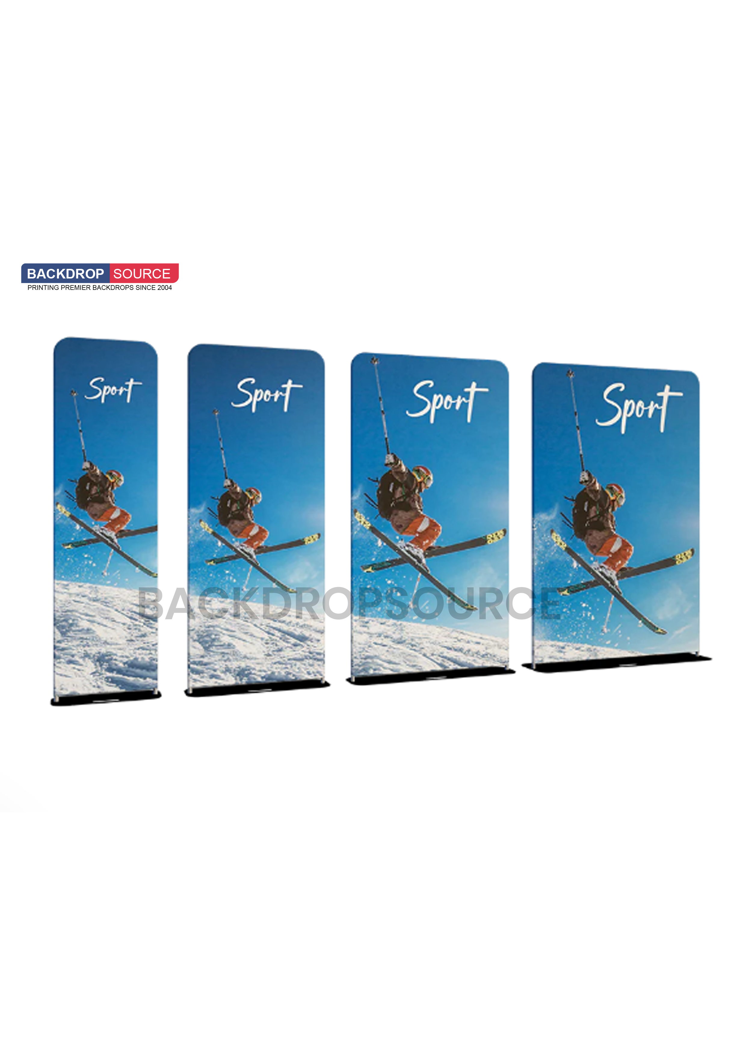 Soportes EZ Banner para exhibiciones en ferias comerciales