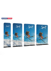 Soportes EZ Banner para exhibiciones en ferias comerciales