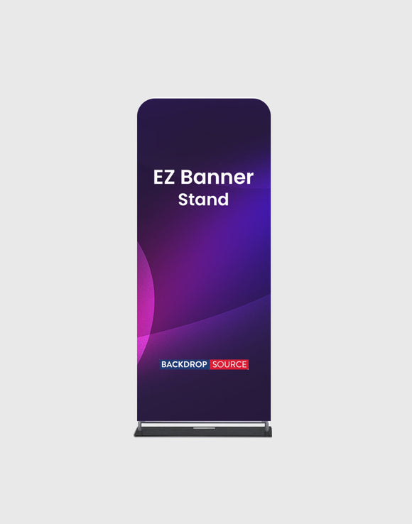 Soportes EZ Banner para exhibiciones en ferias comerciales