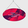 Banner colgante de elipse de Sky Tube