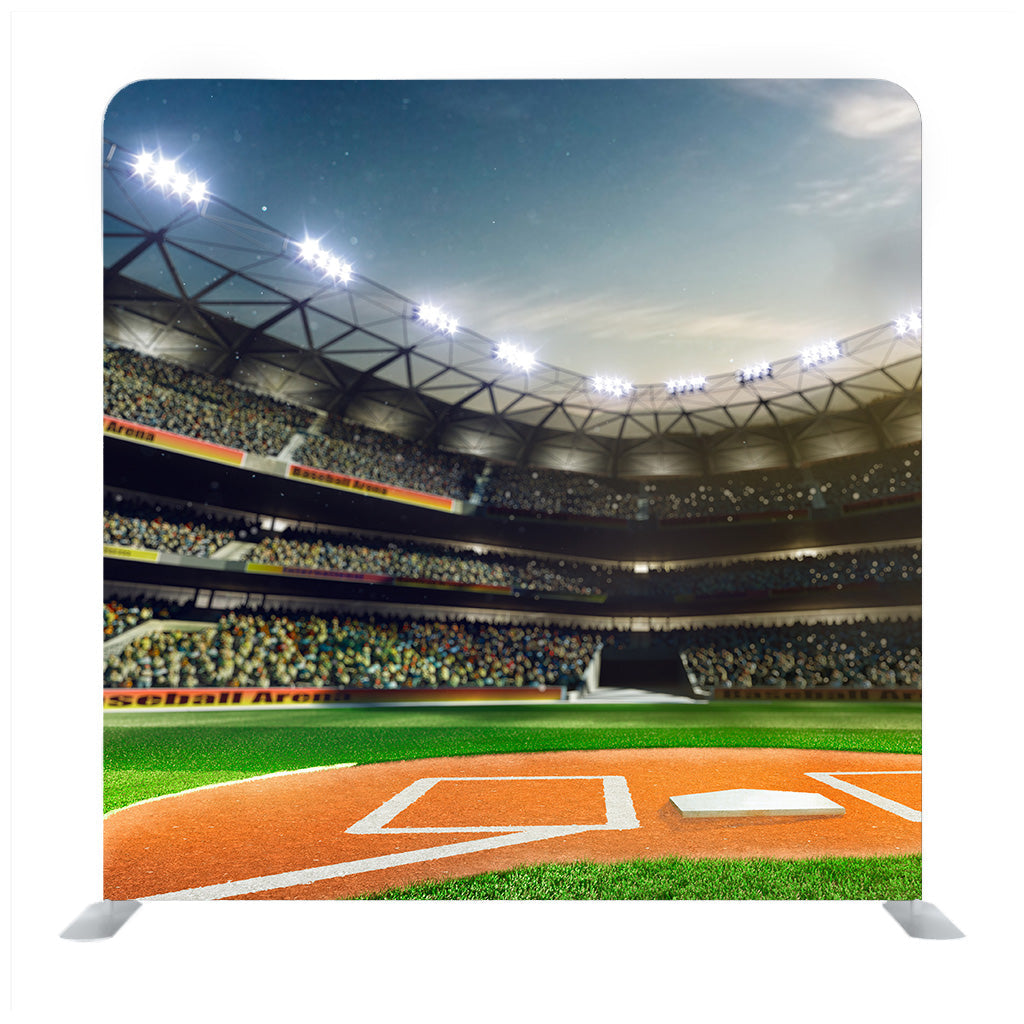 Empty Baseball Stadium 3 Dimensional Render Panorama Background Media Wall - Backdropsource