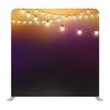 Festive Background with Garlands At The Upper Side, Strings With Glowing Lights Media Wall - Backdropsource