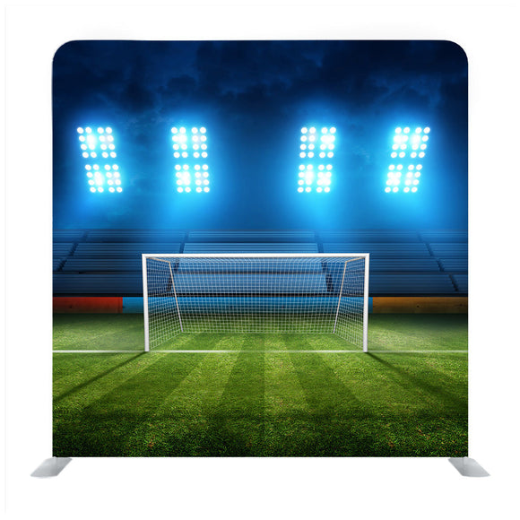 Football Field & Stadium Lights Background illustration Background Media Wall - Backdropsource